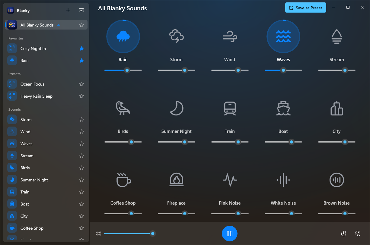 I vibecoded a sound mixer app for Windows